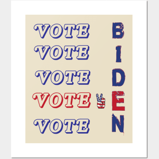 vote for biden Posters and Art